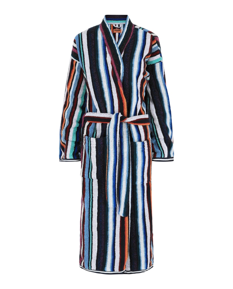 Missoni Chandler Hooded Robe Blue Multi