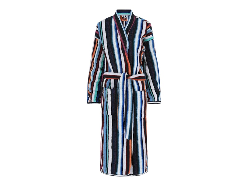 Missoni Chandler Hooded Robe Blue/Multicolor
