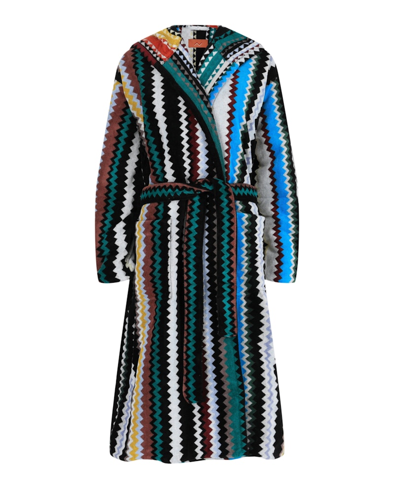 Missoni Curt Bademantel mit Kapuze, mehrfarbig