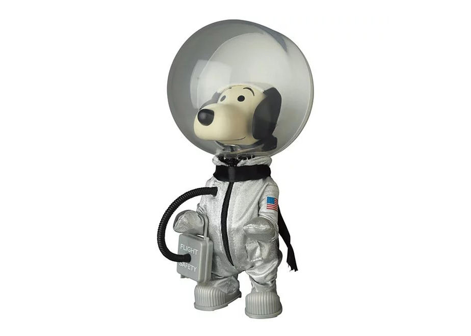 Misutabai VCD Snoopy Astronaut Vintage Figure Silver
