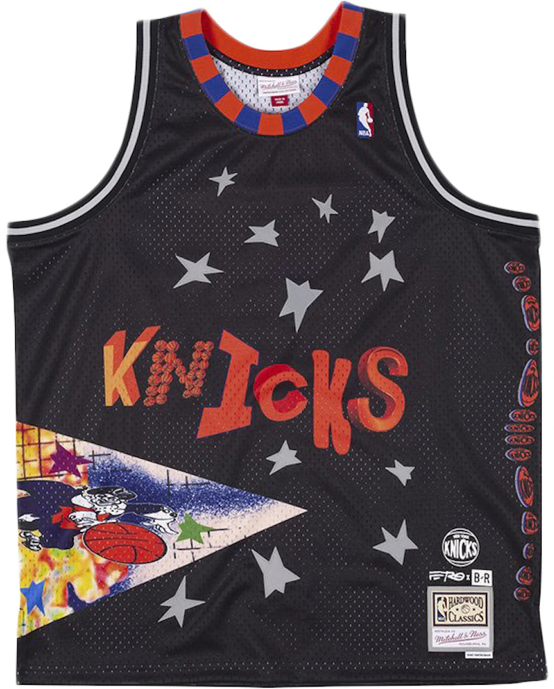 Nike Basketball NBA New York Knicks jersey vest in blue and orange