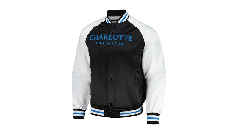 Mitchell & Ness Charlotte FC Satin Raglan Full-Snap Jacket Black