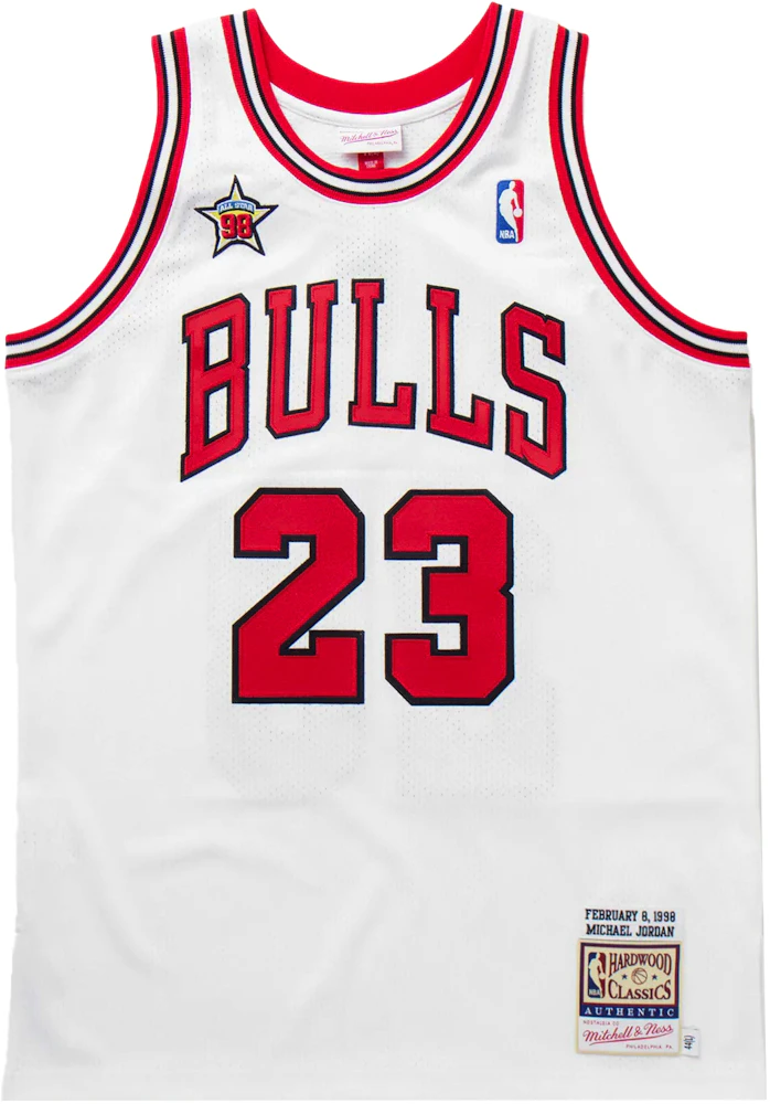 100% Authentic Michael Jordan Mitchell & Ness 97 98 Bulls Jersey Size 36 S  Mens