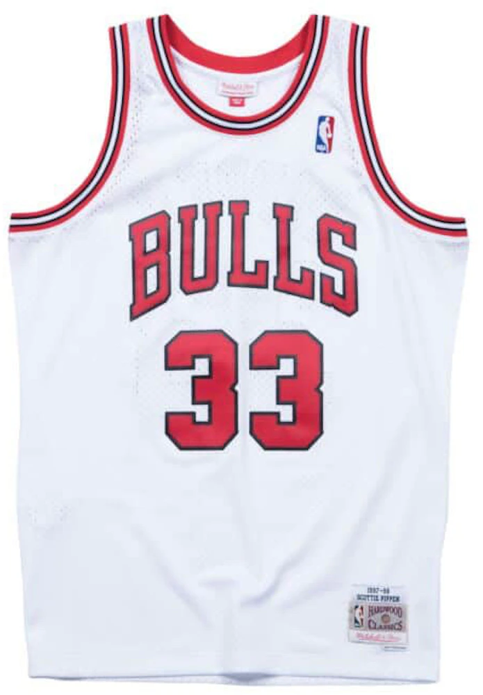 Scottie Pippen Chicago Bulls Nike Authentic Jersey 40 NBA Red Basketball
