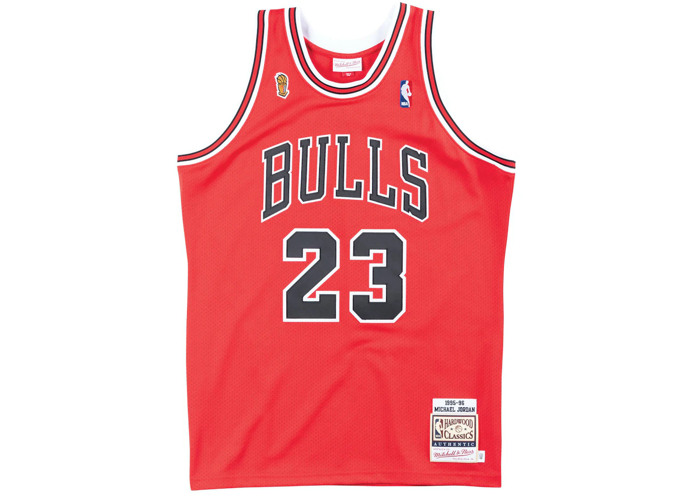 Mitchell & Ness Chicago Bulls Road Finals 1995-96 Michael Jordan Authentic  Jersey Scarlet Men's - SS23 - US