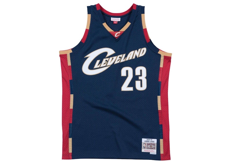 Mitchell Ness Cleveland Cavaliers Alternate 2008 09 Lebron James Swingman Jersey Navy Men s SS23 US