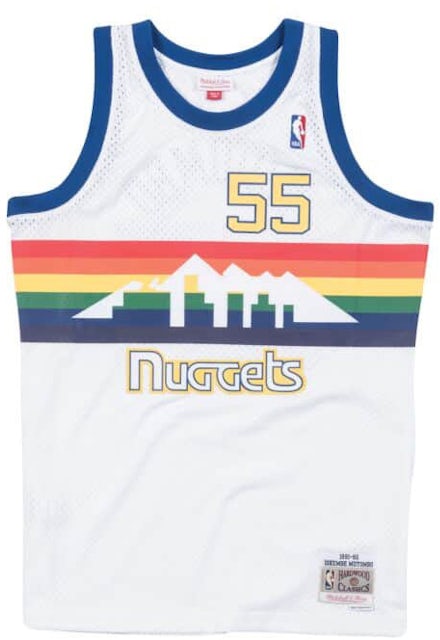 Mitchell & Ness Denver Nuggets 1991-92 Dikembe Mutombo Swingman Jersey White