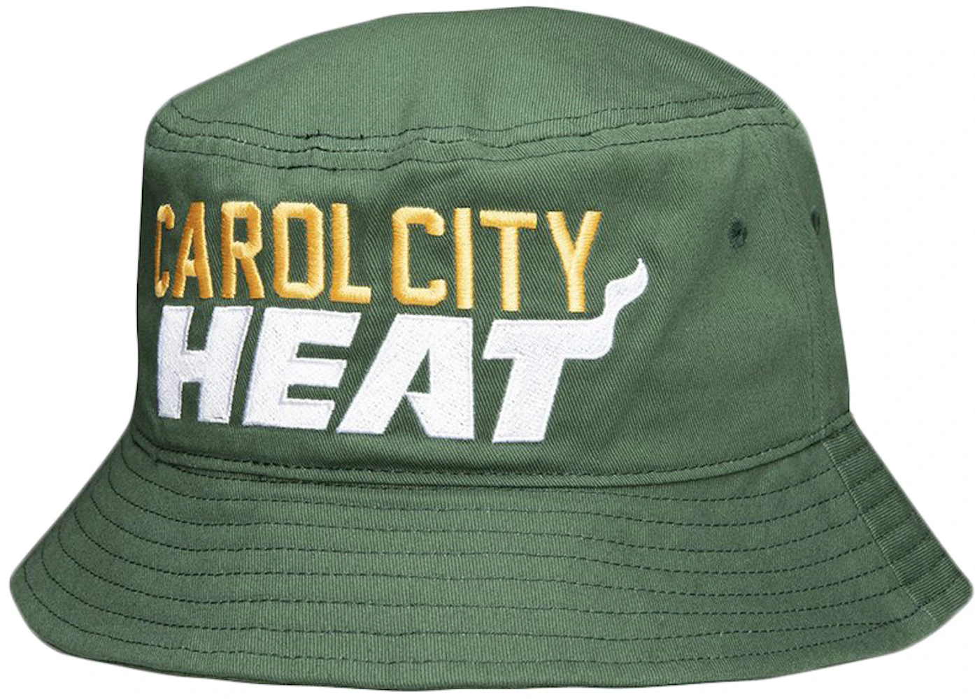 Miami Heat Adidas Camo Bucket Hat - Green