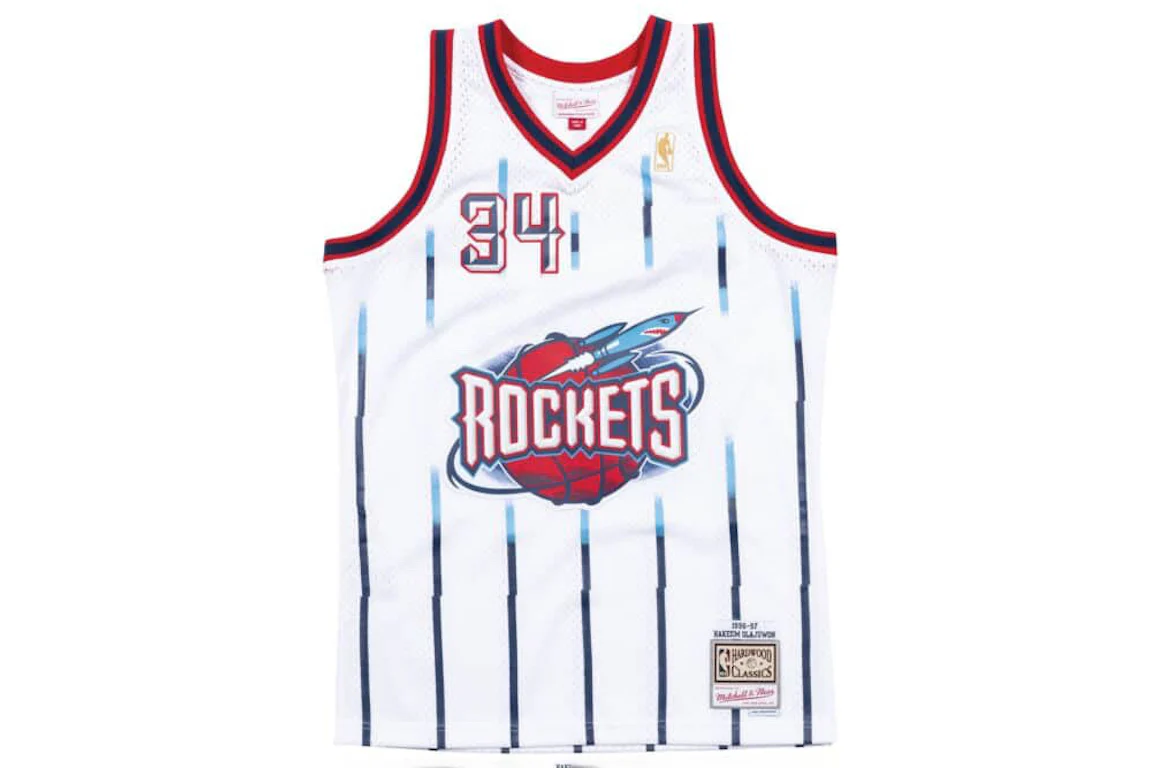 Mitchell & Ness Houston Rockets 1996-97 Hakeem Olajuwon Swingman Jersey ...