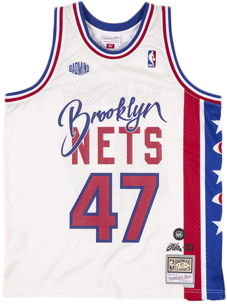 Adidas Brooklyn Nets Blank Swingman Jersey, Black/White, S