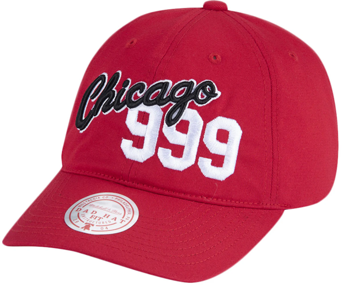 Mitchell & Ness Juice WRLD x Chicago Bulls Strapback Hat Red