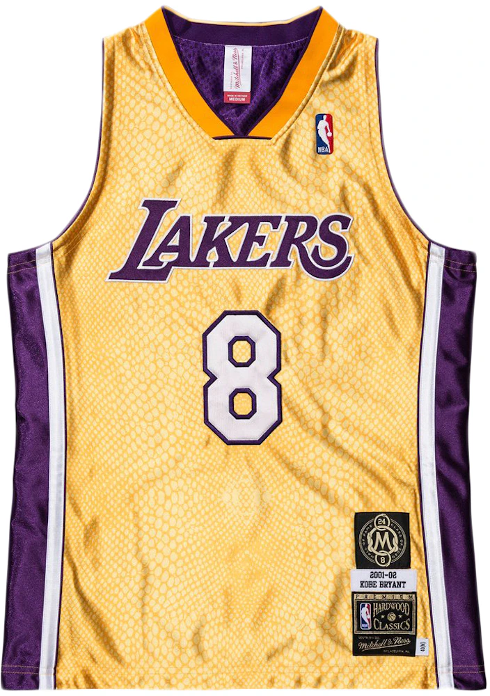 Kobe Bryant Los Angeles Lakers Mitchell & Ness Authentic Reversible Jersey  - Gold/Purple