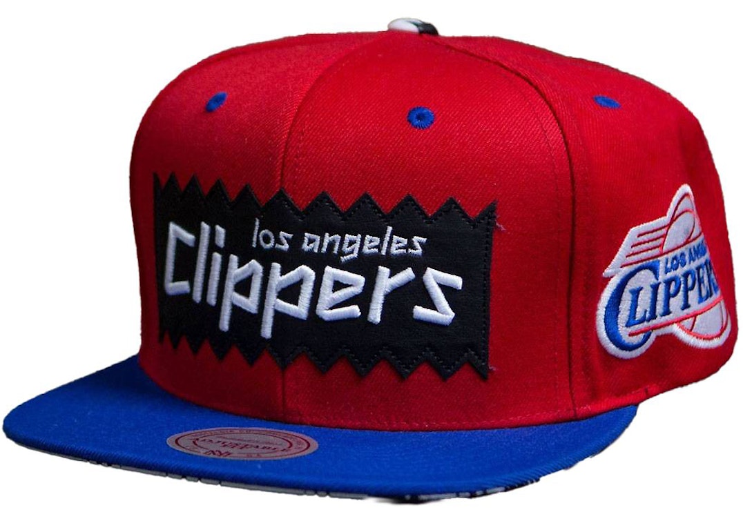 Pre-owned Mitchell & Ness Los Angeles Clippers Sta3 Wool Snapback Cap Red/royal