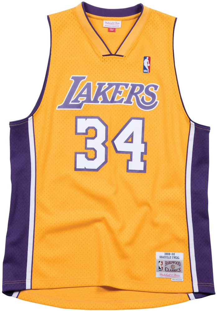 Youth Mitchell & Ness Gold Los Angeles Lakers Hardwood Classics
