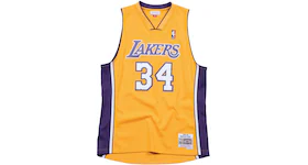 Mitchell & Ness Los Angeles Lakers Home 1999-00 Shaquille O'Neal Swingman Jersey Light Gold