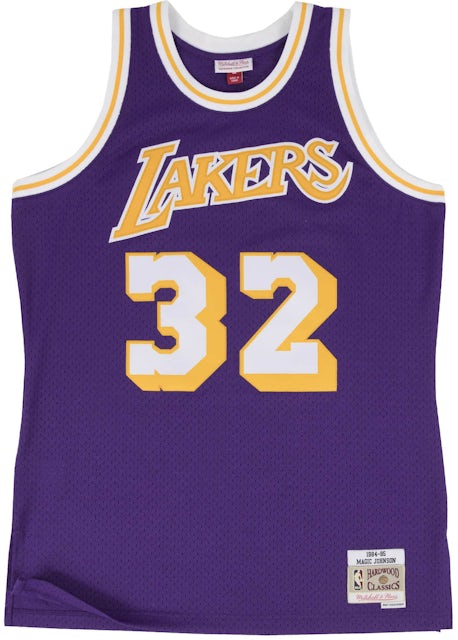 Mitchell & Ness Swingman Los Angeles Lakers Road 1984-85 Magic Johnson Jersey, Purple