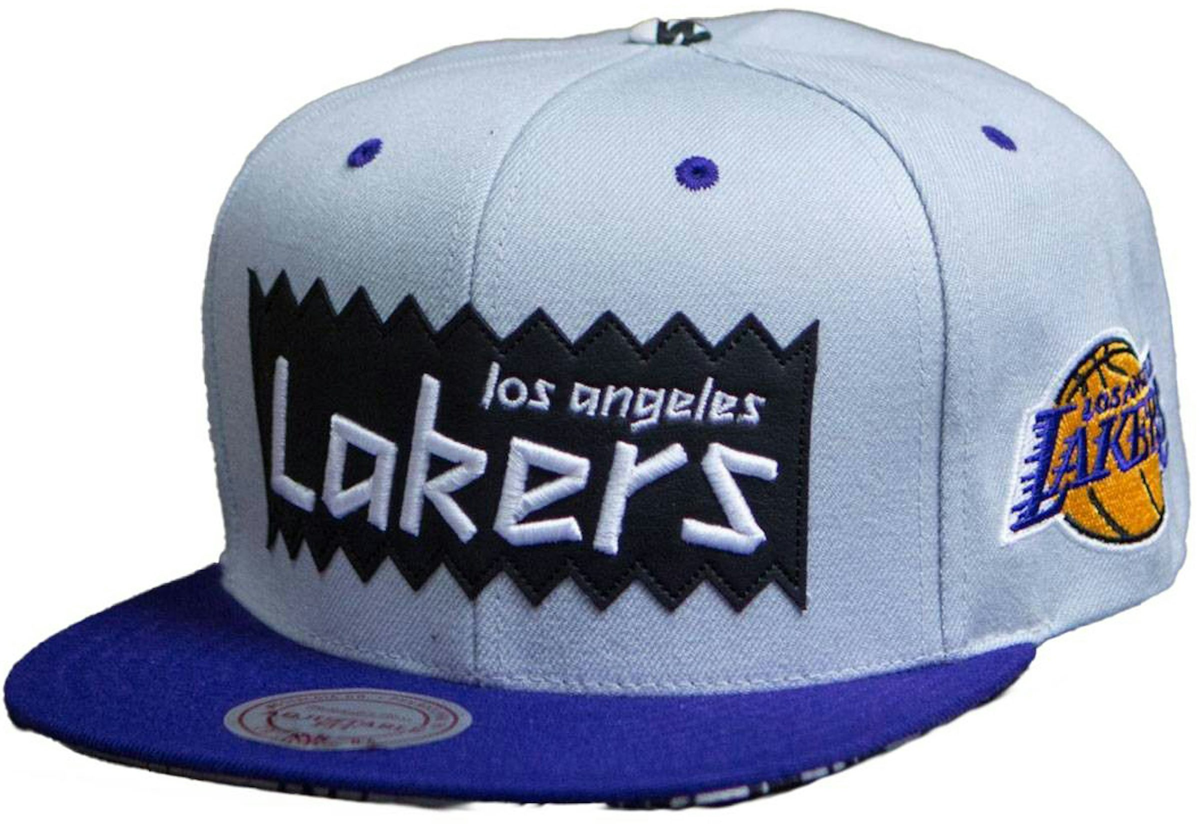 Mitchell & Ness Los Angeles Kings STA3 Wool Snapback Cap Silver/Black