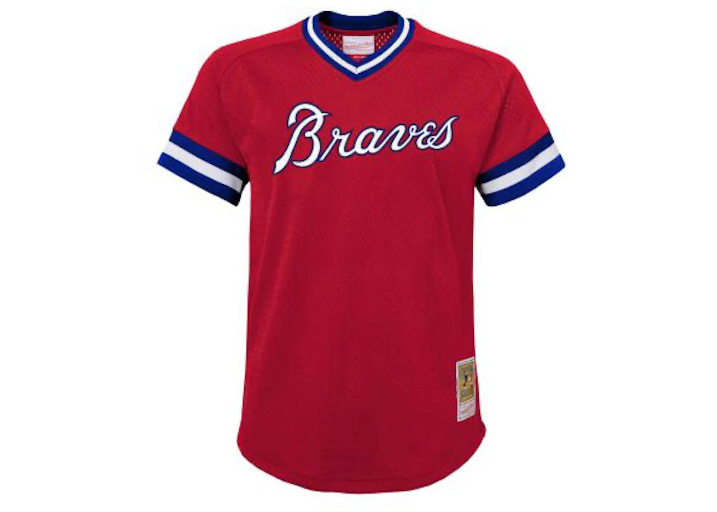 braves authentic red jersey