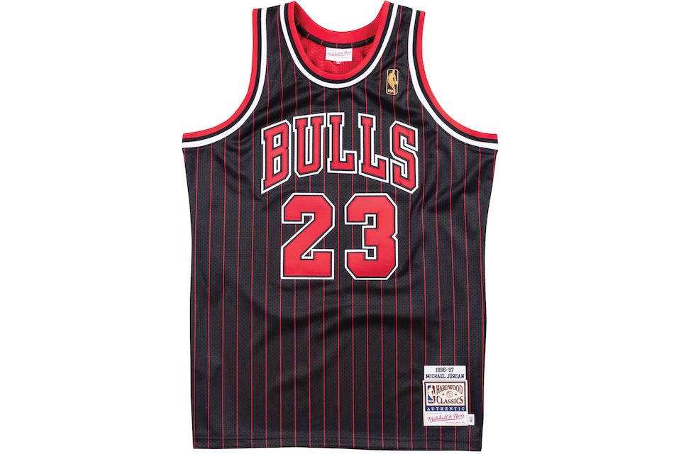 Michael Jordan Chicago Bulls Mitchell and Ness Authentic Alternate 97 Red  Jersey