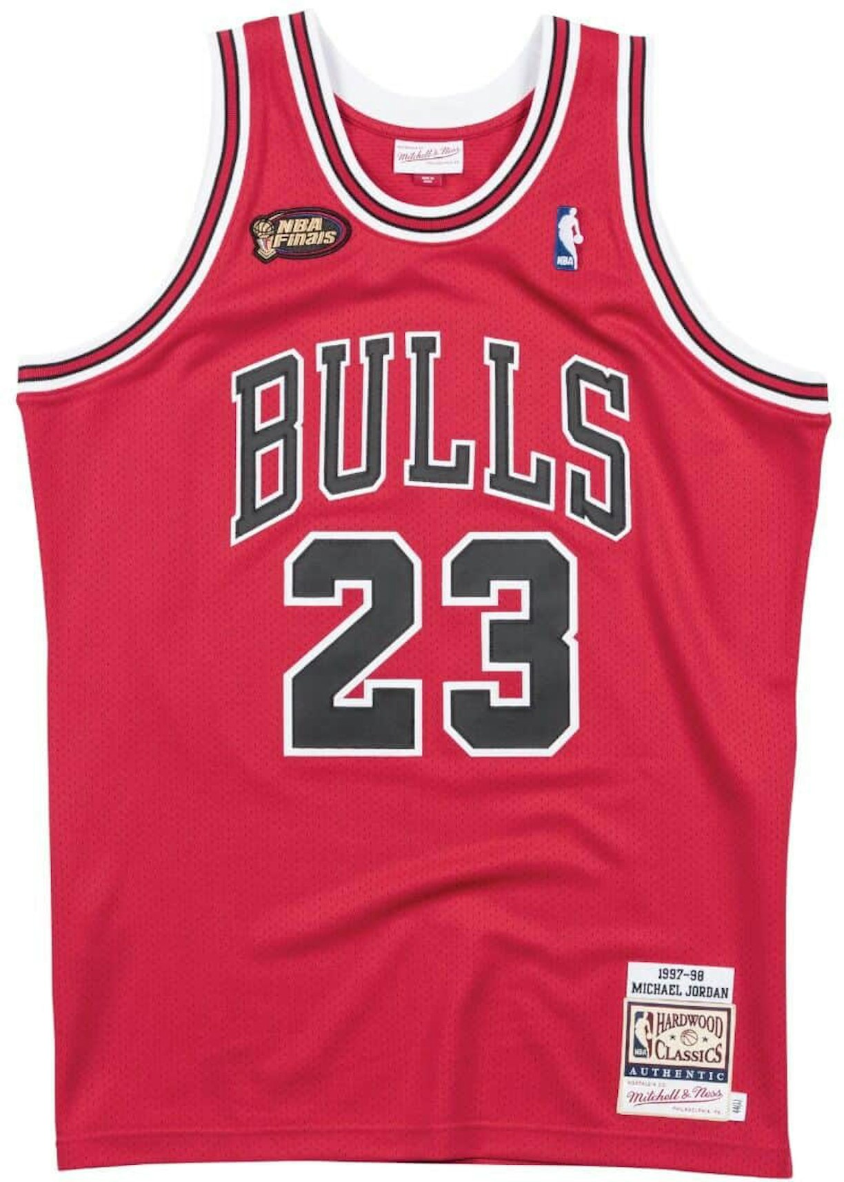 Silicon produktion Indeholde Mitchell & Ness Michael Jordan Chicago Bulls Finals 1997-98 Road Authentic  NBA Jersey Red/Black/White - SS23 Men's - US