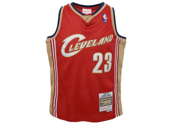 Mitchell & Ness NBA Kids Cleveland Cavaliers James LeBron 2003-04 Swingman  Road Jersey Red