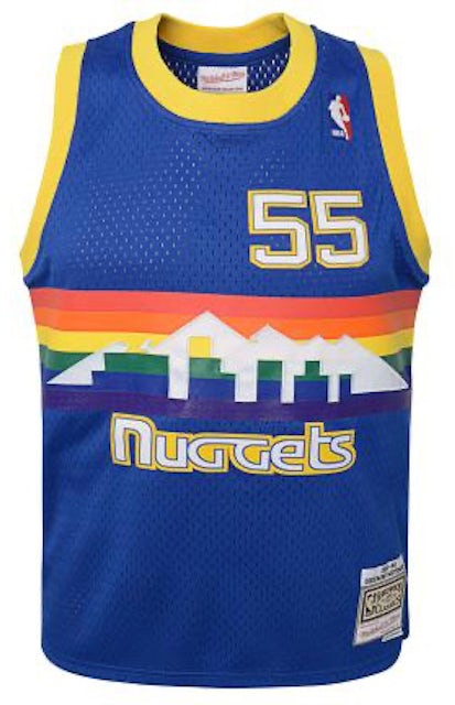 Mitchell & Ness NBA Kids Denver Nuggets Dikembe Mutombo 1991-92 Swingman Road Jersey Royal