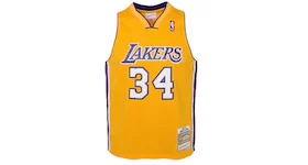 Mitchell & Ness NBA Kids Los Angeles Lakers Shaquille O'Neal 1999-00 Swingman Home Jersey Light Gold