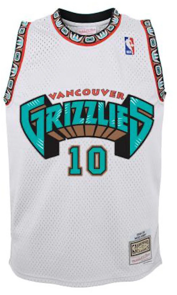 Mitchell & Ness NBA Kids Vancouver Grizzlies Mike Bibby 1998-99 Swingman Road Jersey Teal