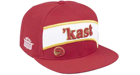 Mitchell & Ness OutKast x Atlanta Hawks High Crown Snapback Hat Red