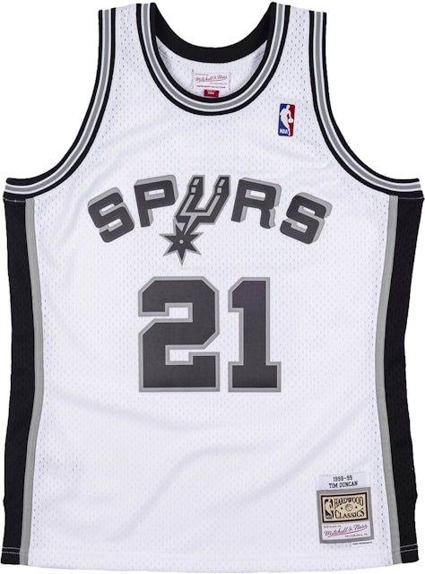 Mitchell & Ness San Antonio Spurs 1998-99 Tim Duncan Swingman Jersey White