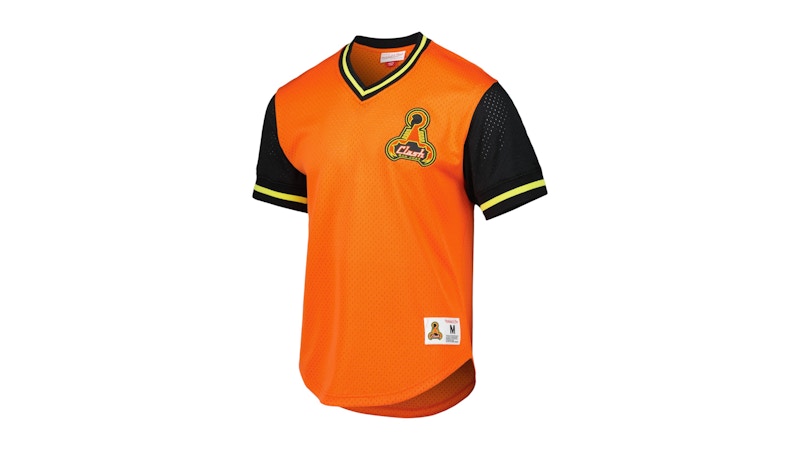 Mitchell & Ness San Jose Earthquakes Mesh V-Neck T-shirt