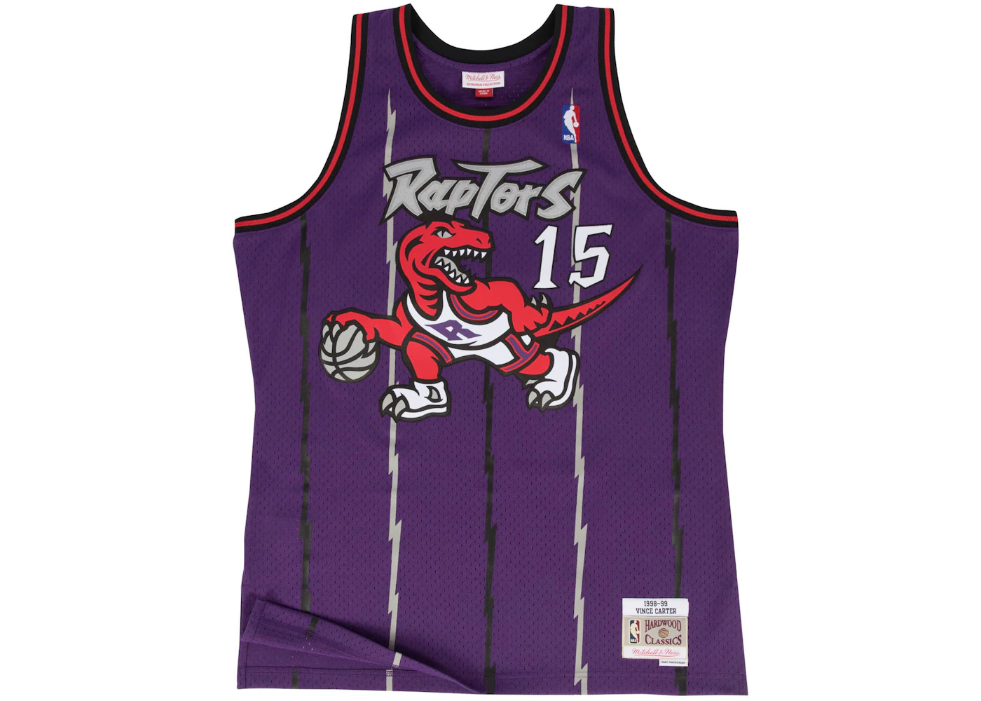 Men's Mitchell & Ness Vince Carter Purple Toronto Raptors 1998/99