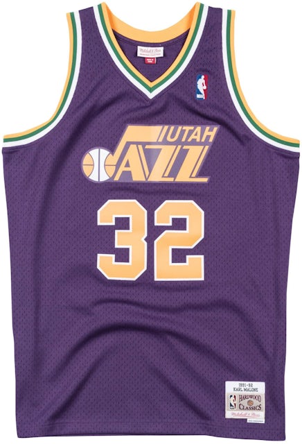 Mitchell & Ness Utah Jazz Karl Malone #32 NBA Jersey Purple