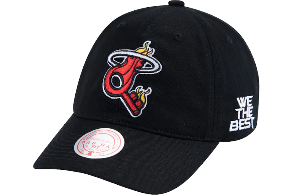 Mitchell Ness x DJ Khaled x Miami Heat Strapback Hat Black