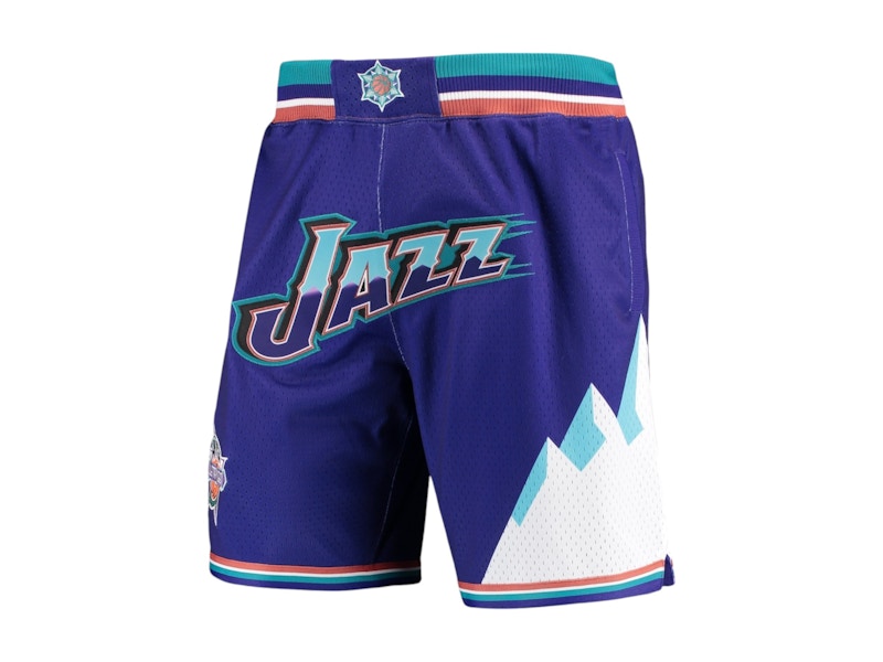 Pre-owned Mitchell & Ness Men's X Nba Utah Jazz Hardwood Classics 1993 Allstar Weekend Just Don Shorts In Purp