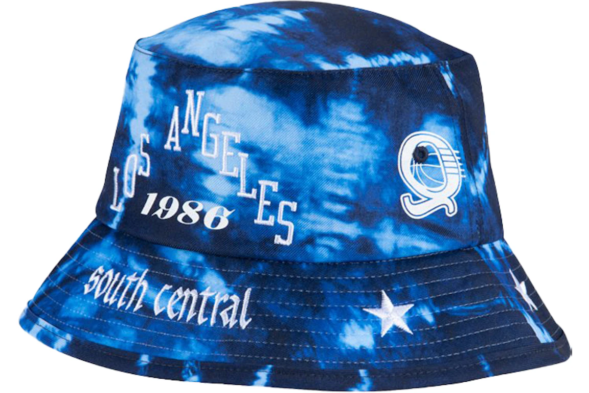 Mitchell & Ness x Schoolboy Q X Los Angeles Lakers Bucket Hat Blue Tie Dye