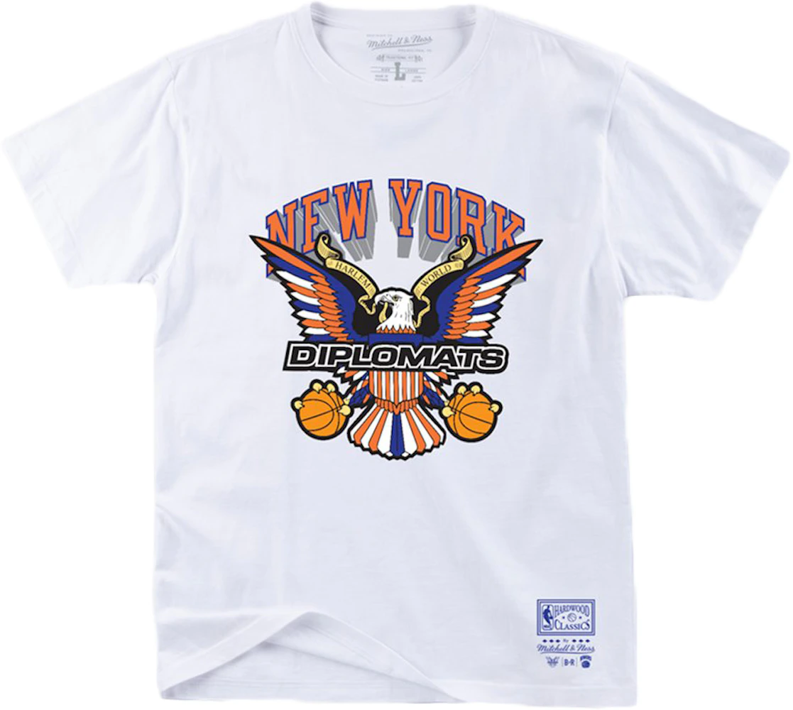 Shop Mitchell & Ness New York Knicks Color Blocked T-Shirt (royal) online