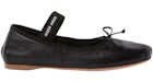 Miu Miu Ballerines Noir Cuir