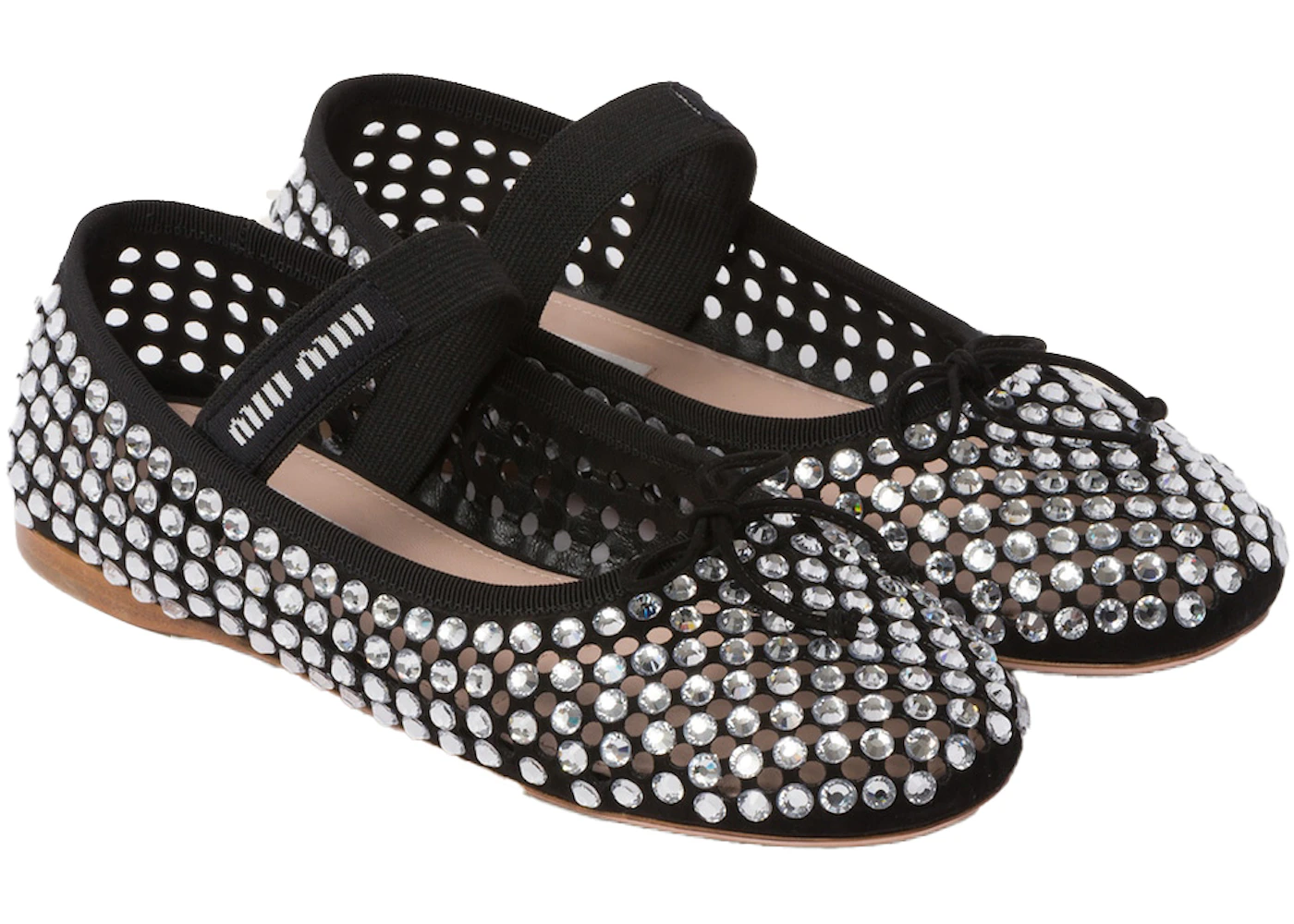 Miu Miu Ballerinas Black Satin - 5F855D_2AWL_F0002_F_M005 - US