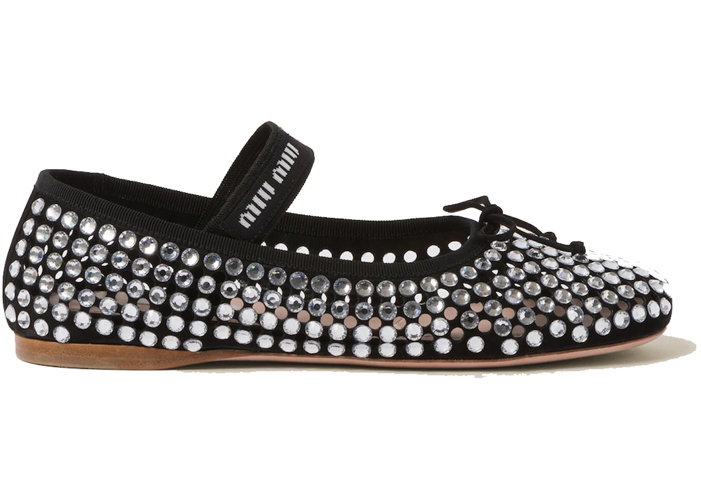 Miu Miu Ballerinas Black Satin - 5F855D_2AWL_F0002_F_M005 - US