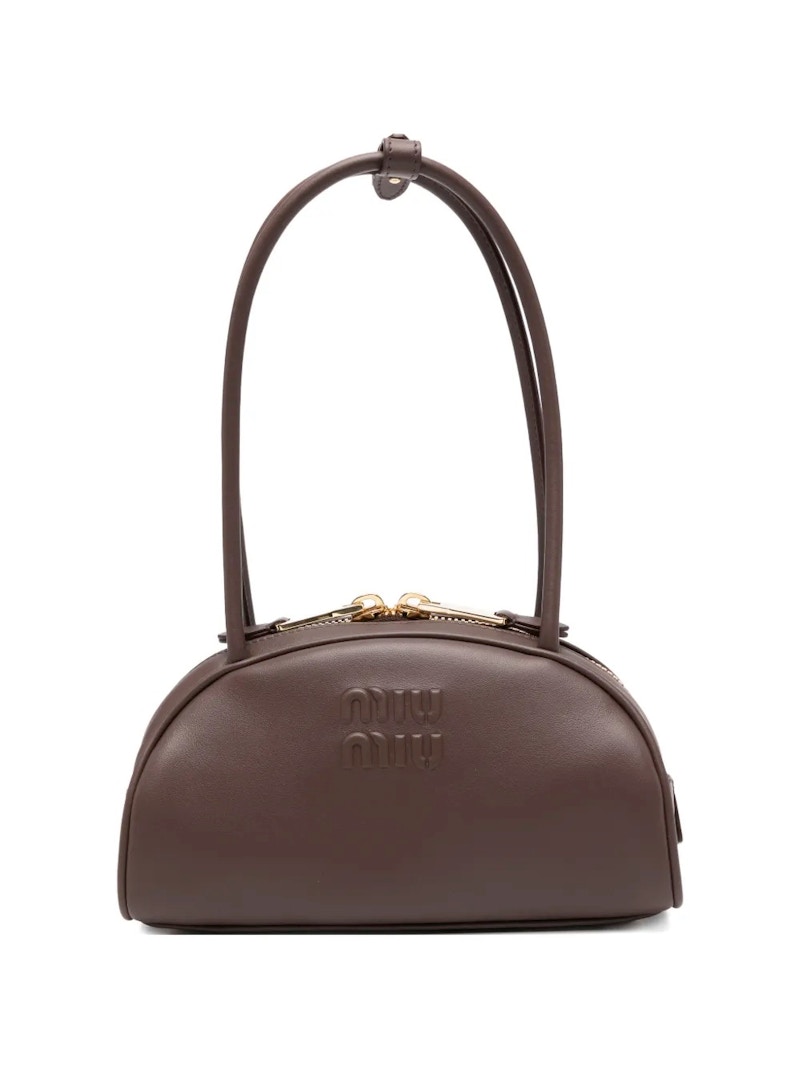 Women's Miu Miu Bauletto Leather Bag in Radica