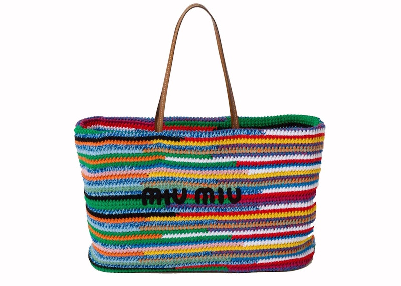 Pre-owned Miu Miu Women's Crochet Tote Bag