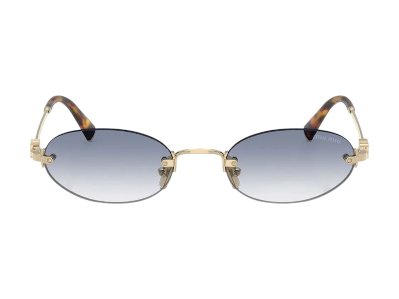 Miu Miu Logo Sunglasses Indigo (0MU A54S ZVN80O) in Acetate