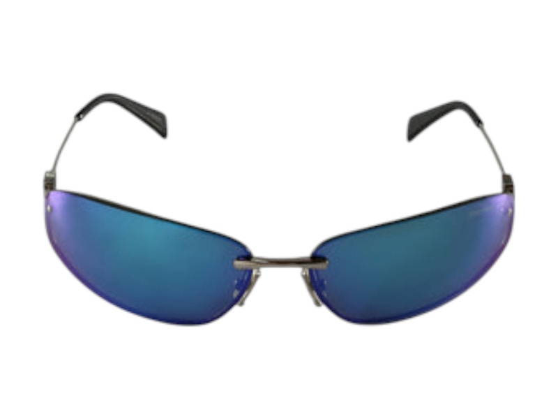 MIU MIU 水筒　sky bule Miu Miu SMU A50 Oval Sunglasses | Maverick & Wolf