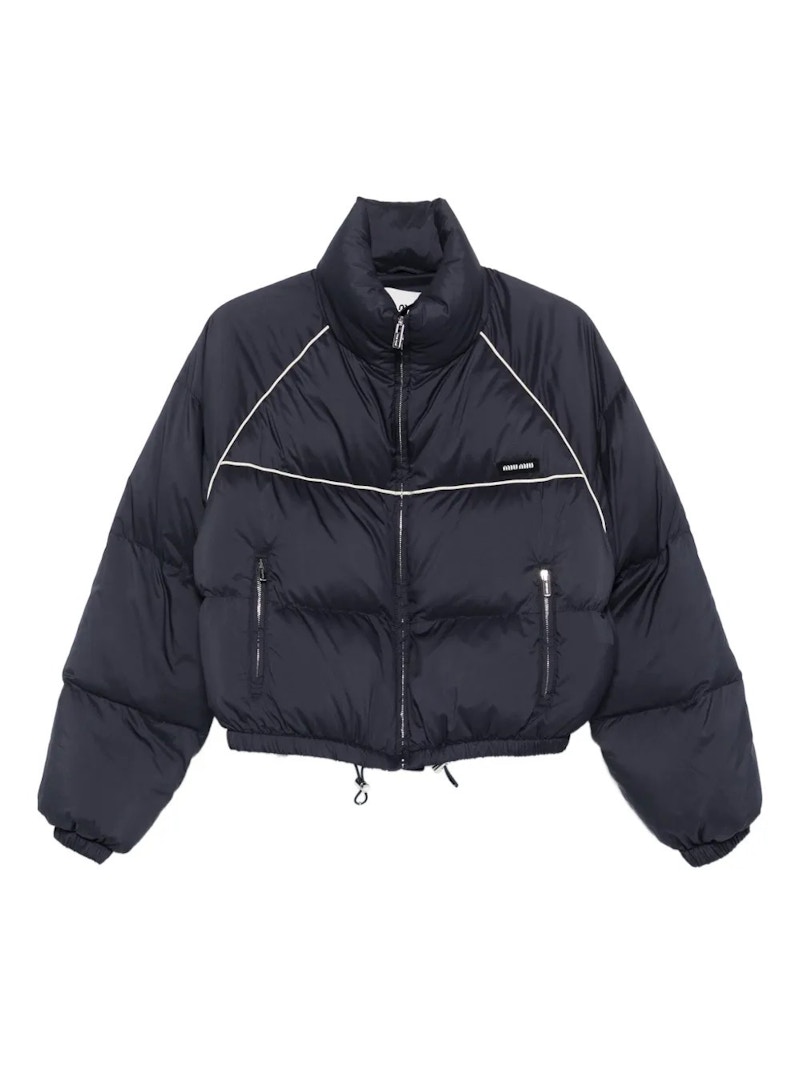 Miu Miu Technical Down Jacket Bleu - FW25 - US