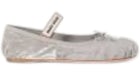 Miu Miu Velvet Ballerinas Grey (femme)