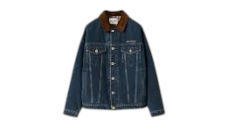 Miu Miu Women's Flocked Denim Jacket Navy - FW25 - US