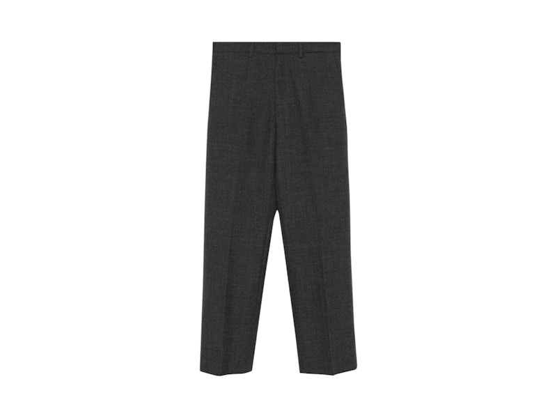 Pre-owned Miu Miu Women's Wool Trousers In Ardesia