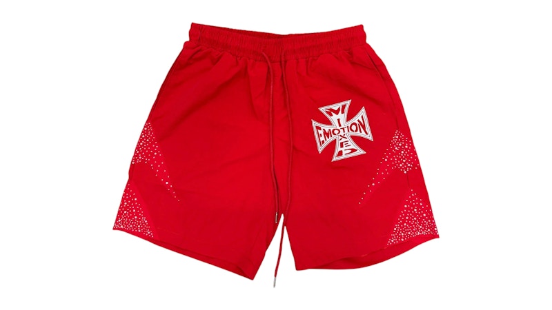 Mixed Emotion Classic Nylon Shorts Red