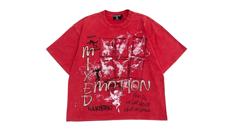 Mixed Emotion Crimson Tee Red